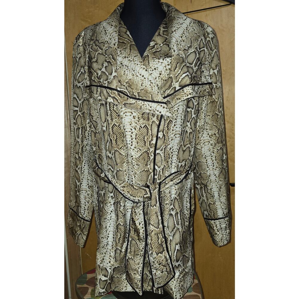 Vince Camuto Animal Print Jacket (Women's Size Large)